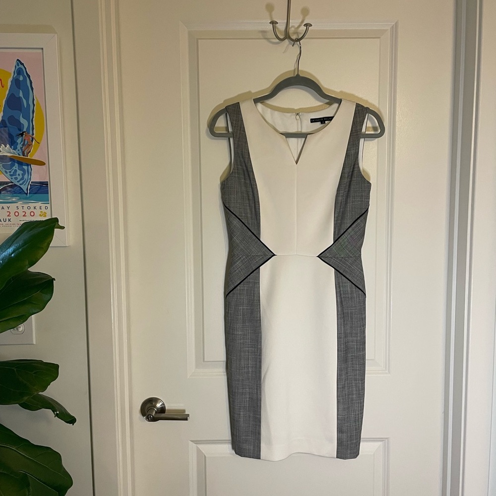 Antonio Melani - Gray and White Dress